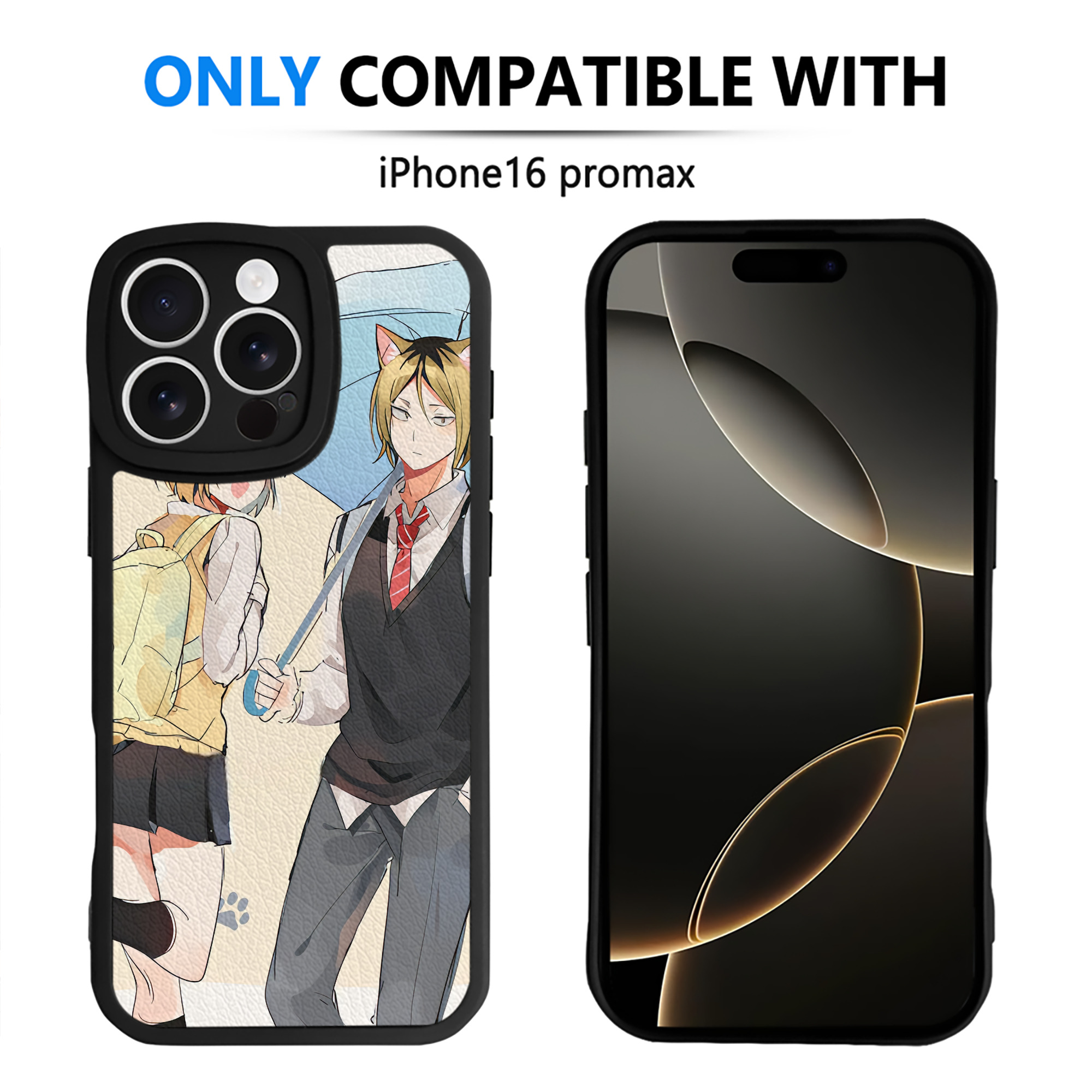 （画像用） ハイキュー!! Haikyu!! 【iPhone 16シリーズ対応】シリコンスマホケース（レザー調） 材質：シリコン